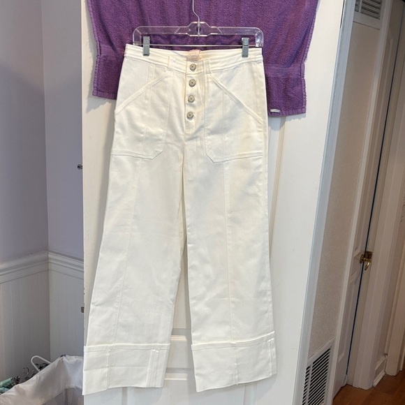 cinq a sept Denim - NWT Cinq à Sept White Wide-Leg Jeans